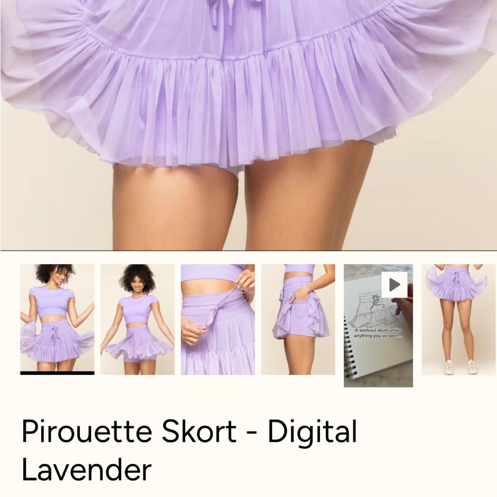 POPFLEX Lavender Mini Skort